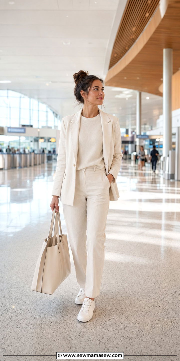 Petite Monochrome Travel Outfit 2026 - 35 Petite outfit ideas 2026