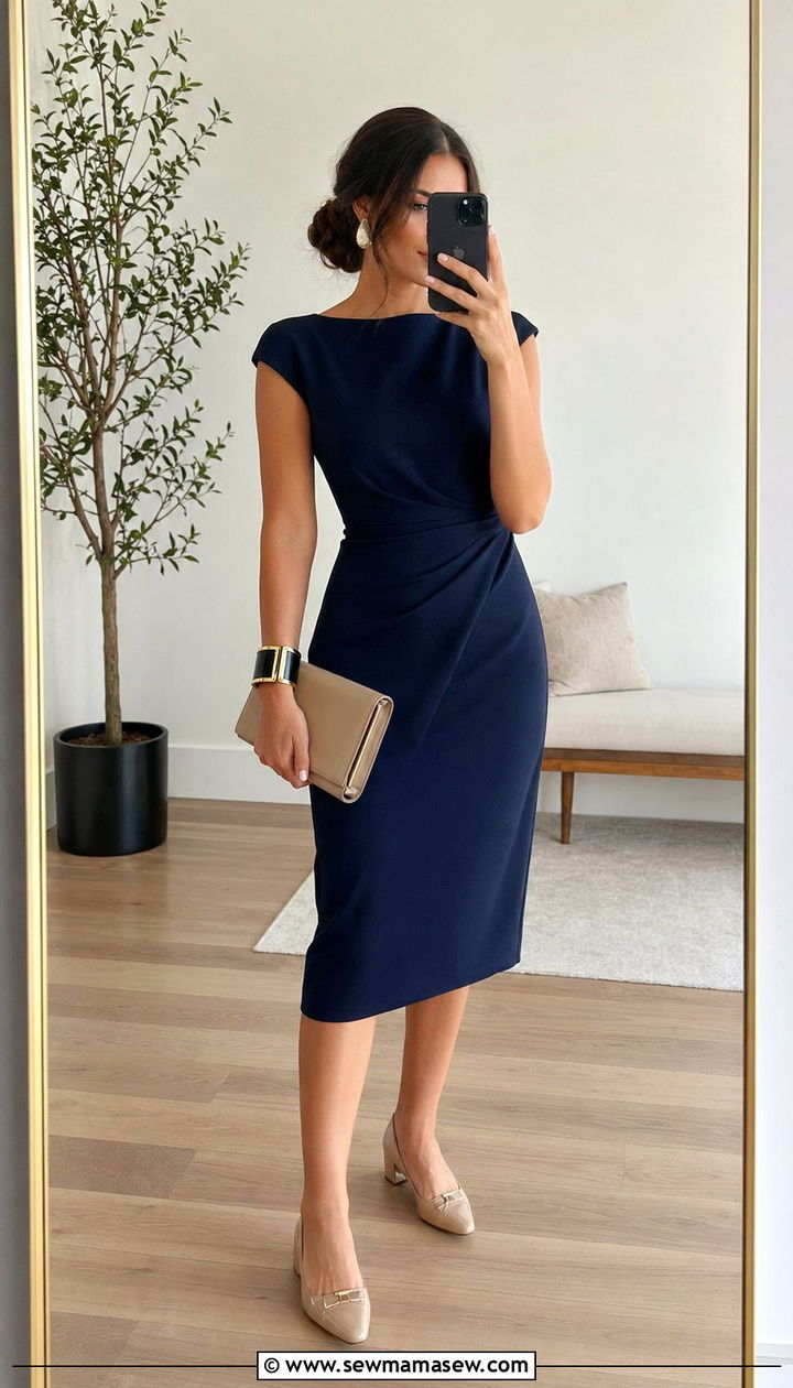 Petite Sheath Dress Wedding Guest Outfit - 35 Petite wedding guest outfits