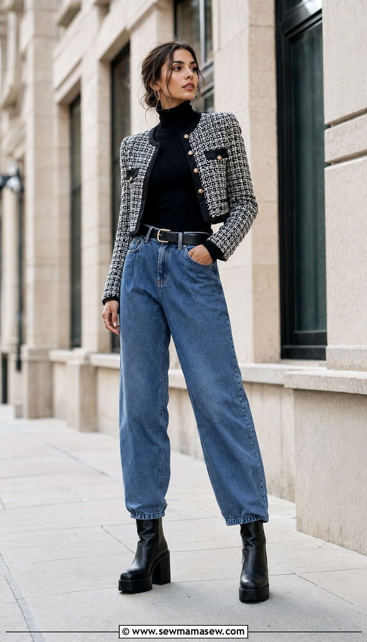 Platform Ankle Boots With Barrel Jeans Outfit - 30 Ankle boots outfit ideas with jeans