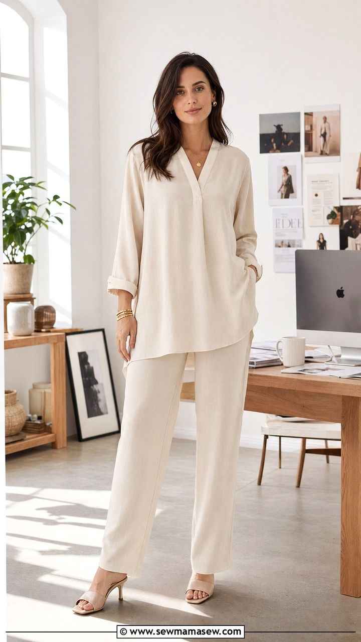 Pleated Midi Skirt with a Fine Knit Sweater - 30 Work outfits for creative agency
