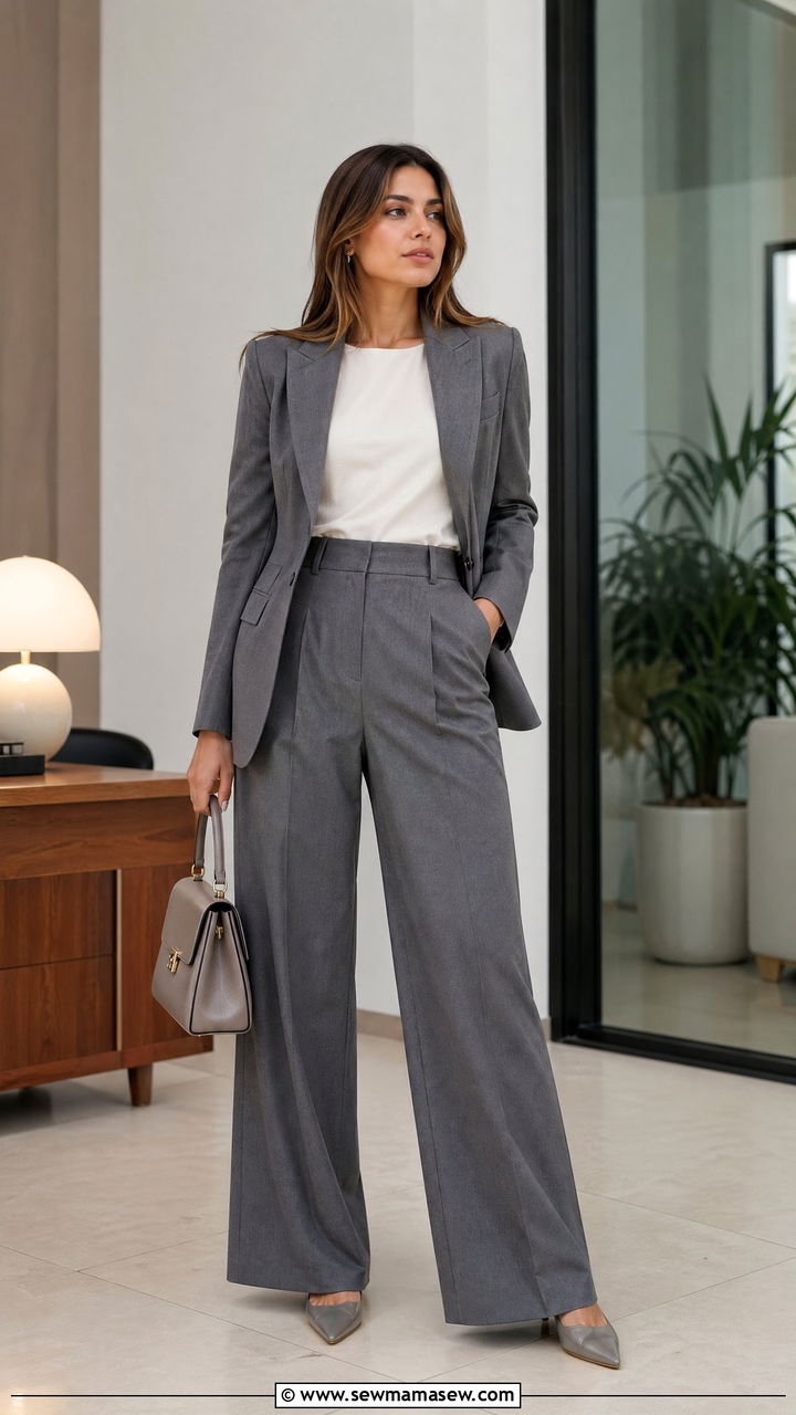 Pleated wide leg pants outfit - 35 wide leg pants outfit ideas for women