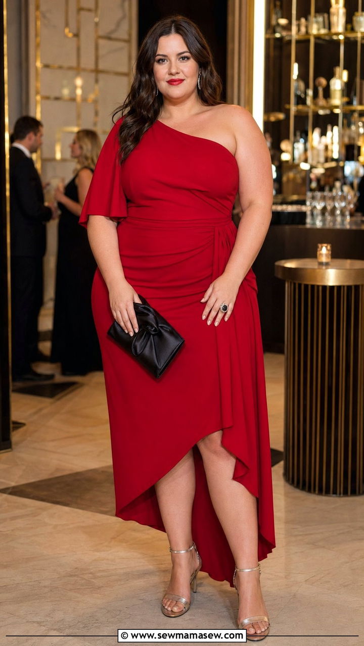 Plus Size Size 24 Asymmetrical Dress Outfit - 35 Plus size outfit ideas size 24