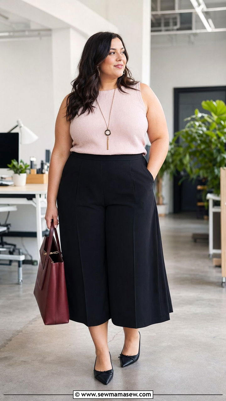 Plus Size Size 24 Culottes Outfit - 35 Plus size outfit ideas size 24