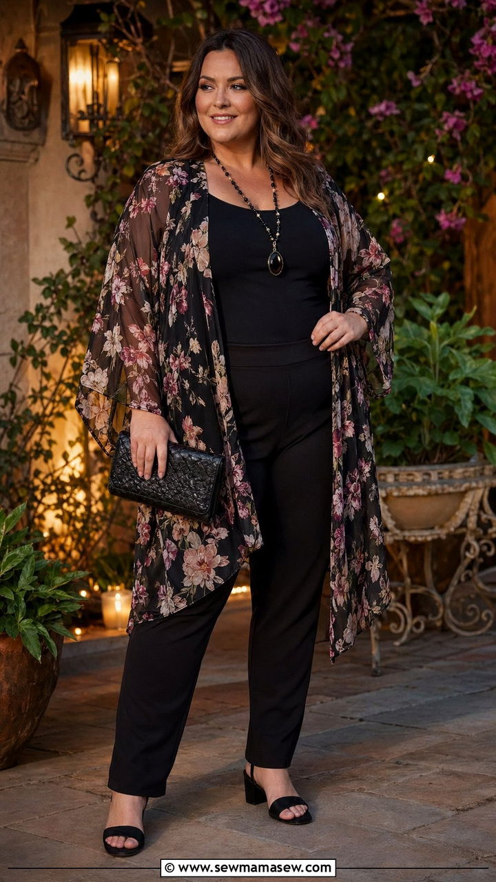 Plus Size Size 24 Sheer Layer Outfit - 35 Plus size outfit ideas size 24