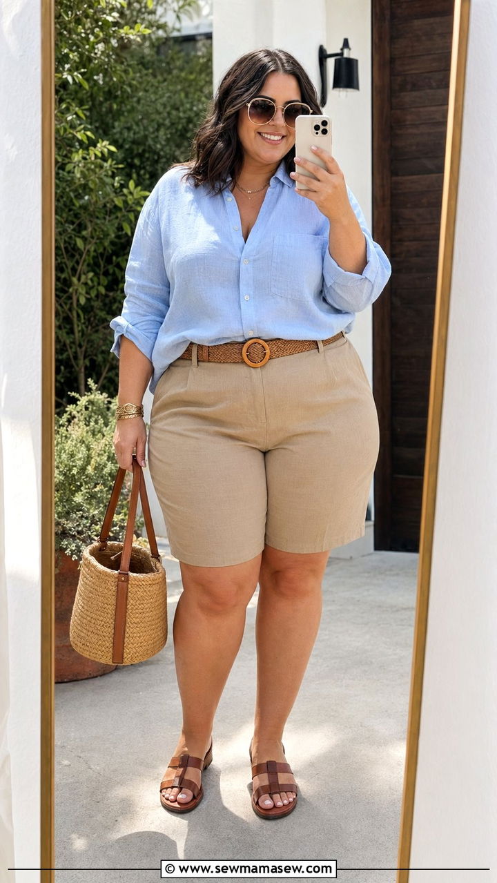 Plus Size Size 24 Shorts Outfit - 35 Plus size outfit ideas size 24