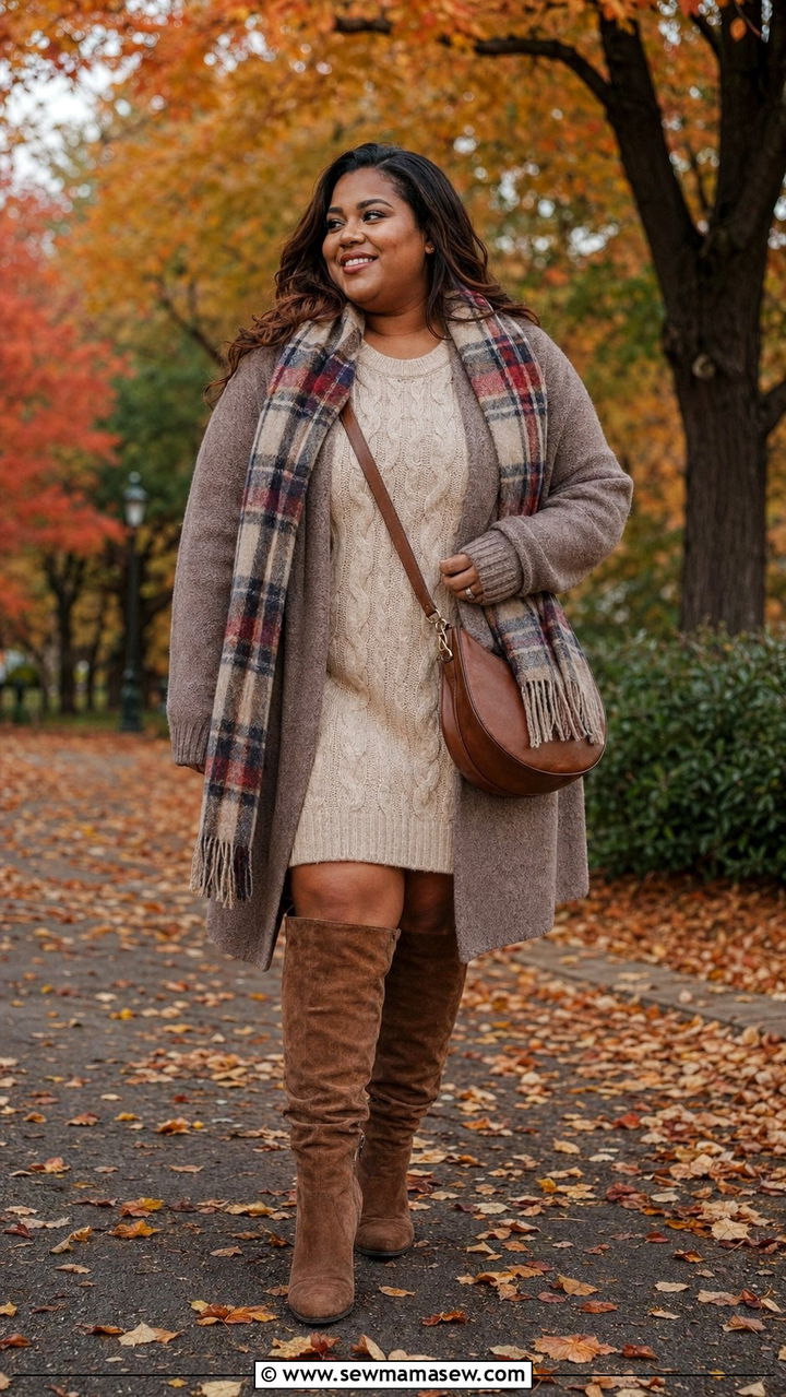 Plus Size Size 24 Sweater Dress Outfit - 35 Plus size outfit ideas size 24