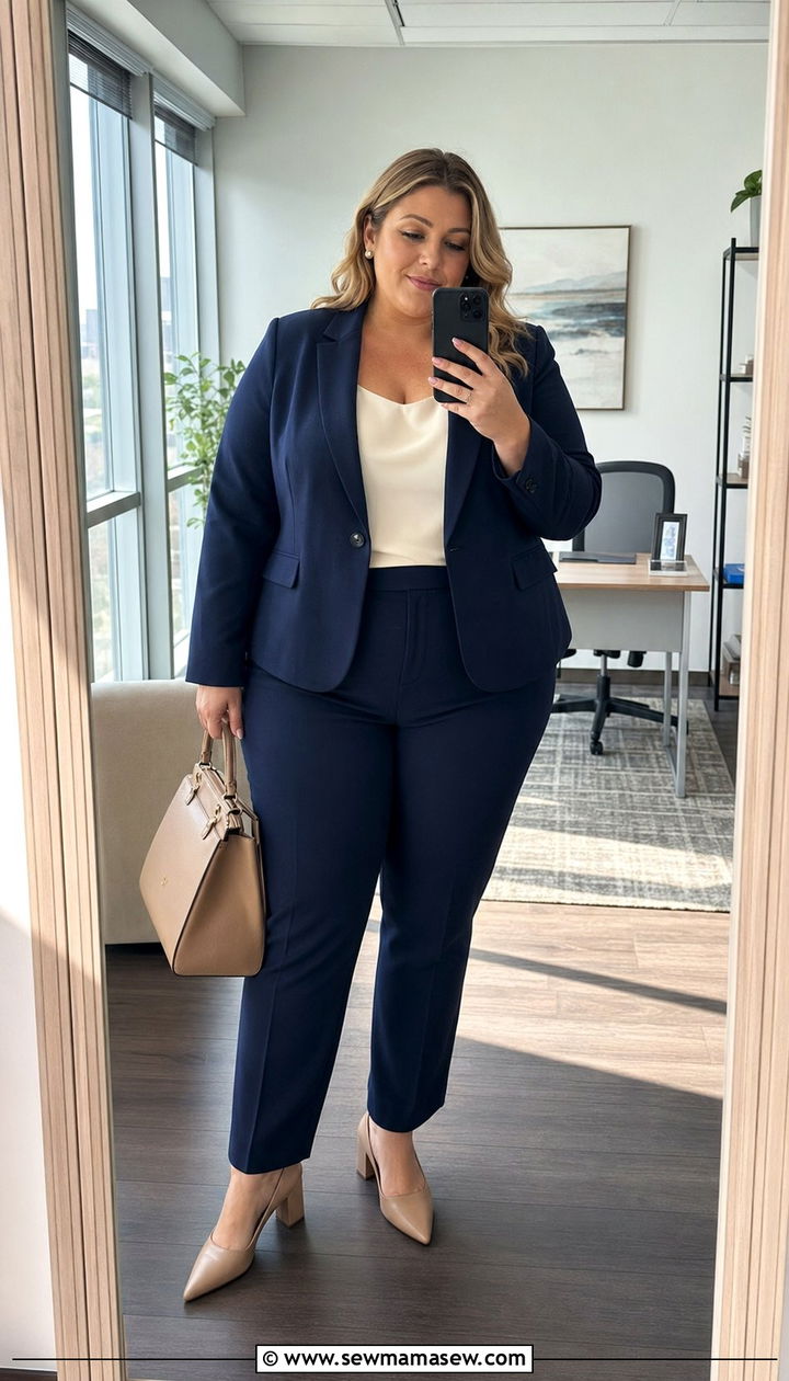 Plus Size Size 24 Work Outfit With Blazer - 35 Plus size outfit ideas size 24
