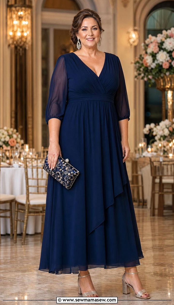 Plus Size Wedding Guest Dress for Mom - 30 wedding guest outfits for moms