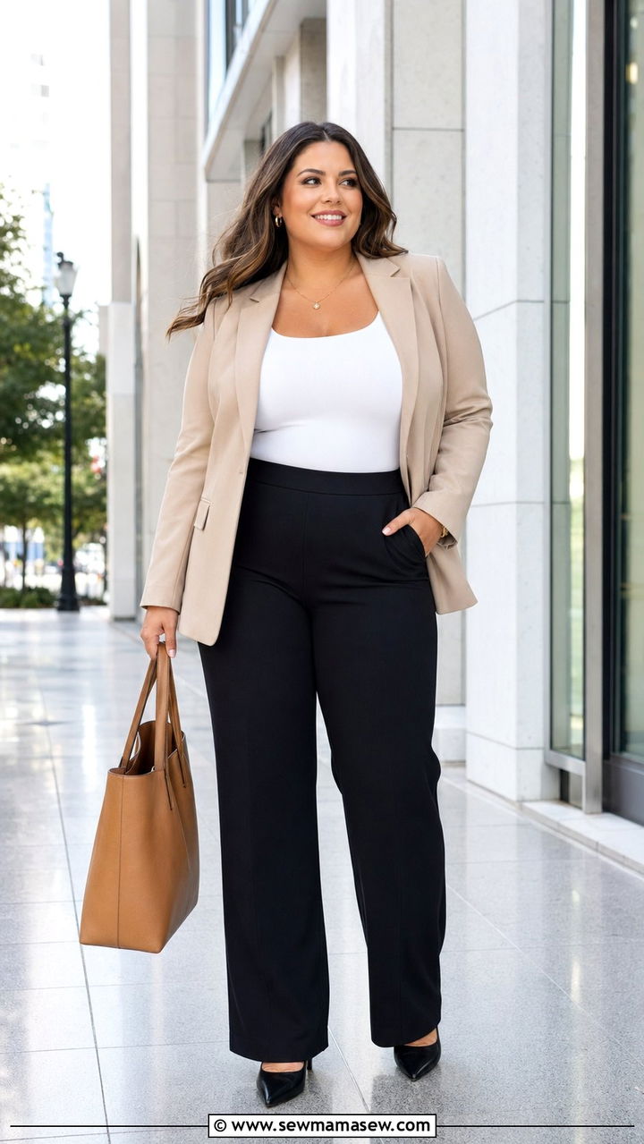 Plus Size Wide Leg Pants Outfit - 30 Best pants for plus size