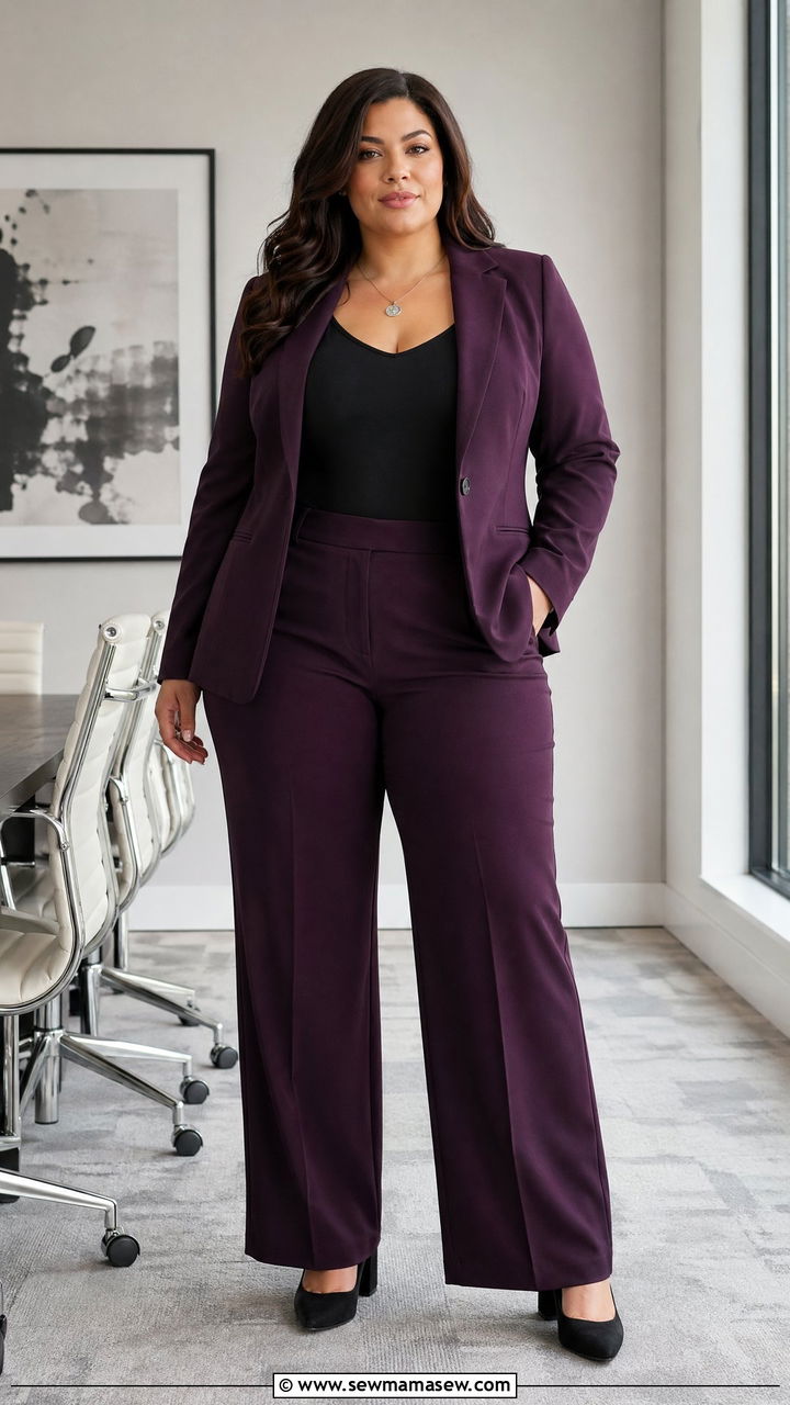 Plus size suit outfit - 35 Women's suit outfit ideas