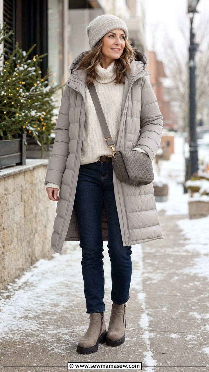 Puffer Jacket Outfit Over 40 - 30 Best jackets for women over 40