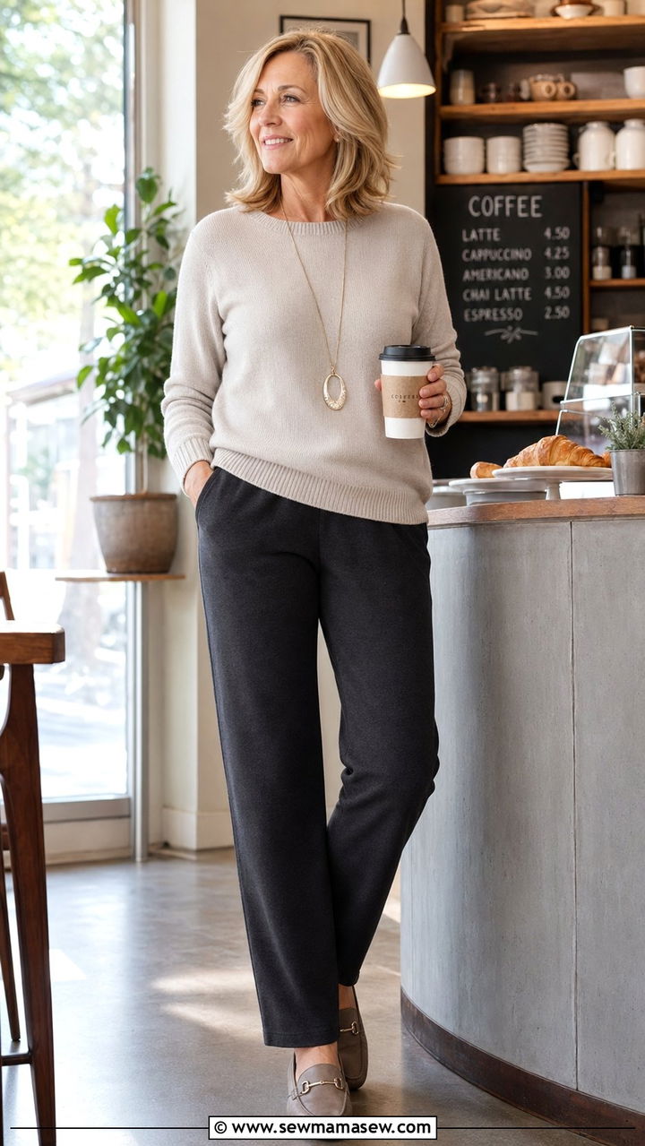 Pull On Elastic Waist Pants For Women Over 50 - 30 Best pants for women over 50