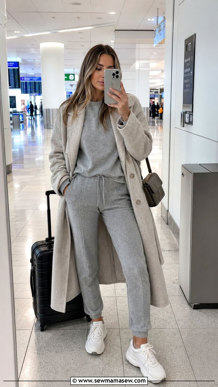 Relaxed sweatshirt with tailored joggers for tall women - 30 Best tops for tall women