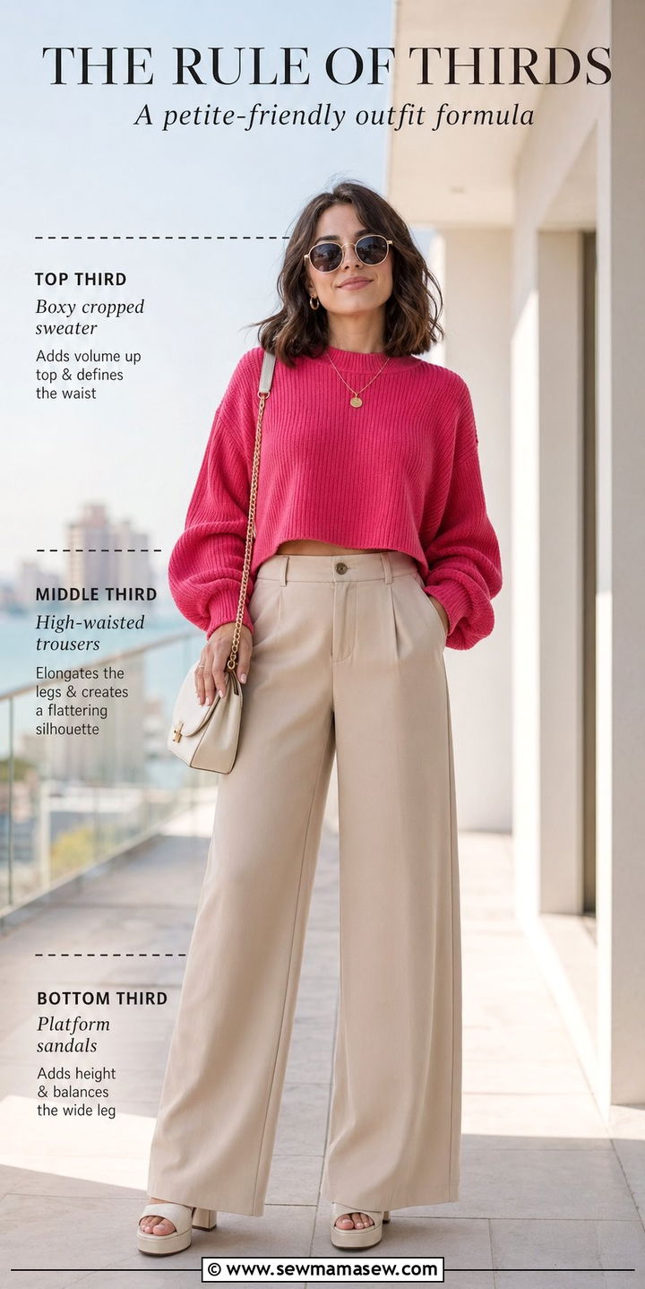 Rule of thirds outfit formula for petite - 35 Petite outfit ideas hacks