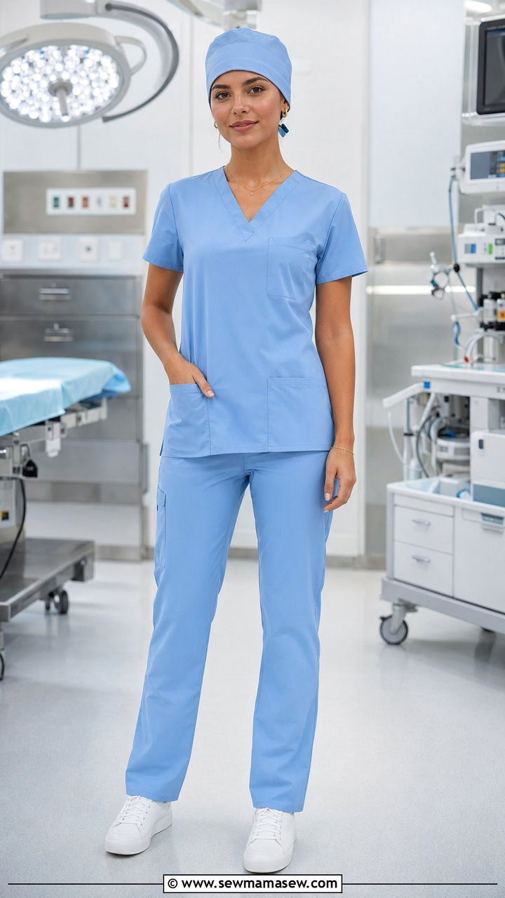 Scrubs with Matching Scrub Cap - 35 Scrubs outfit ideas
