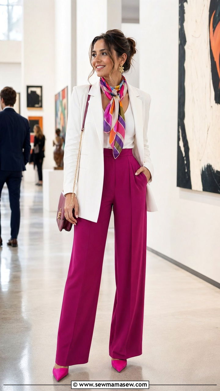 Semi Formal Wedding Guest Blazer and Trousers Look - 35 Semi formal wedding guest outfit ideas