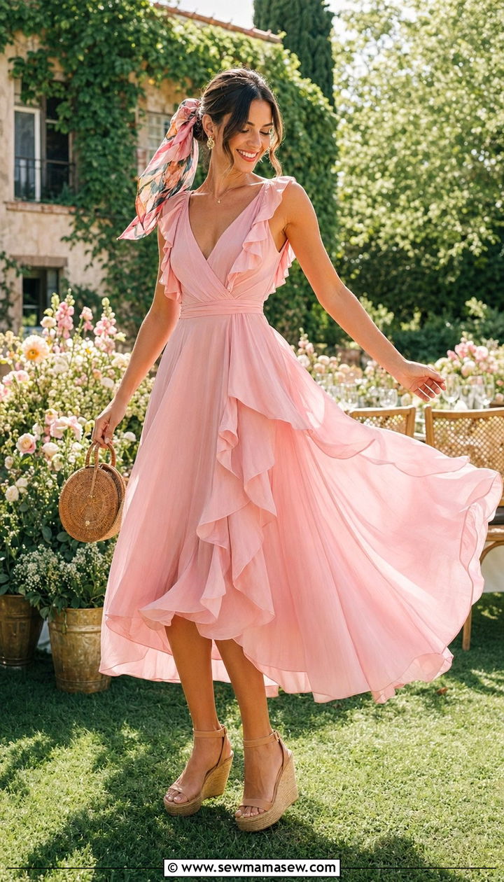 Semi Formal Wedding Guest Garden Party Dress - 35 Semi formal wedding guest outfit ideas
