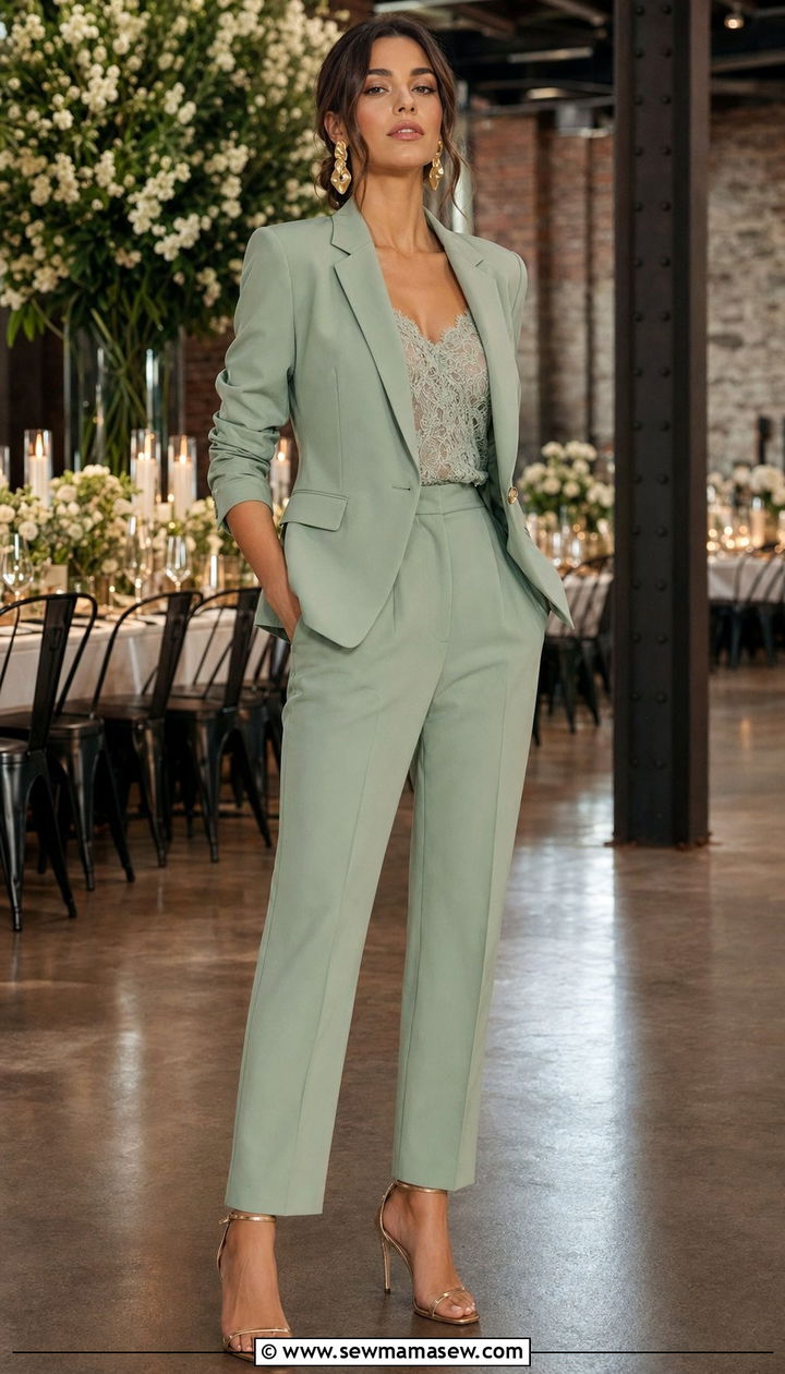 Semi Formal Wedding Guest Pantsuit Outfit - 35 Semi formal wedding guest outfit ideas