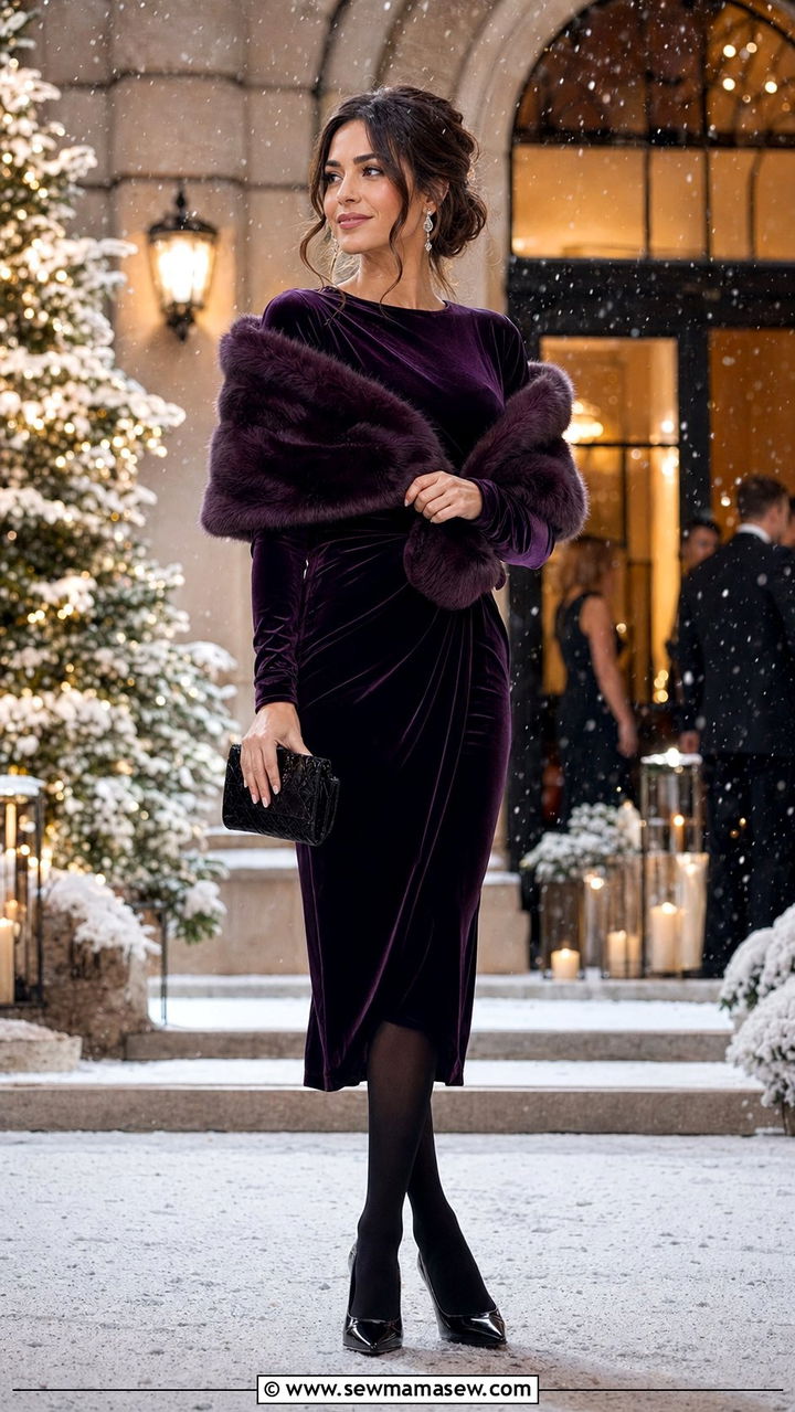 Semi Formal Wedding Guest Winter Dress - 35 Semi formal wedding guest outfit ideas