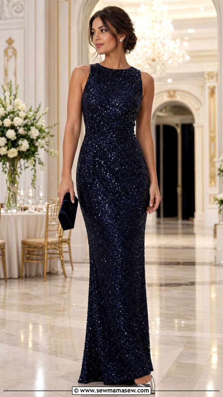Sequin Gown Black Tie Wedding Guest - 30 wedding guest outfits inspo