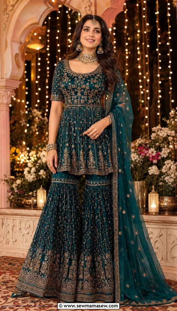 Sharara Suit for Sangeet Function - 35 Sangeet outfit ideas