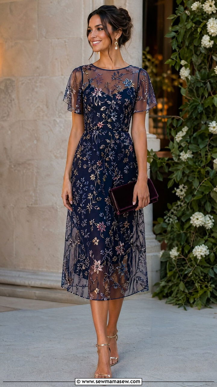 Sheer Overlay Dress Summer Wedding Guest - 35 Summer wedding guest outfits