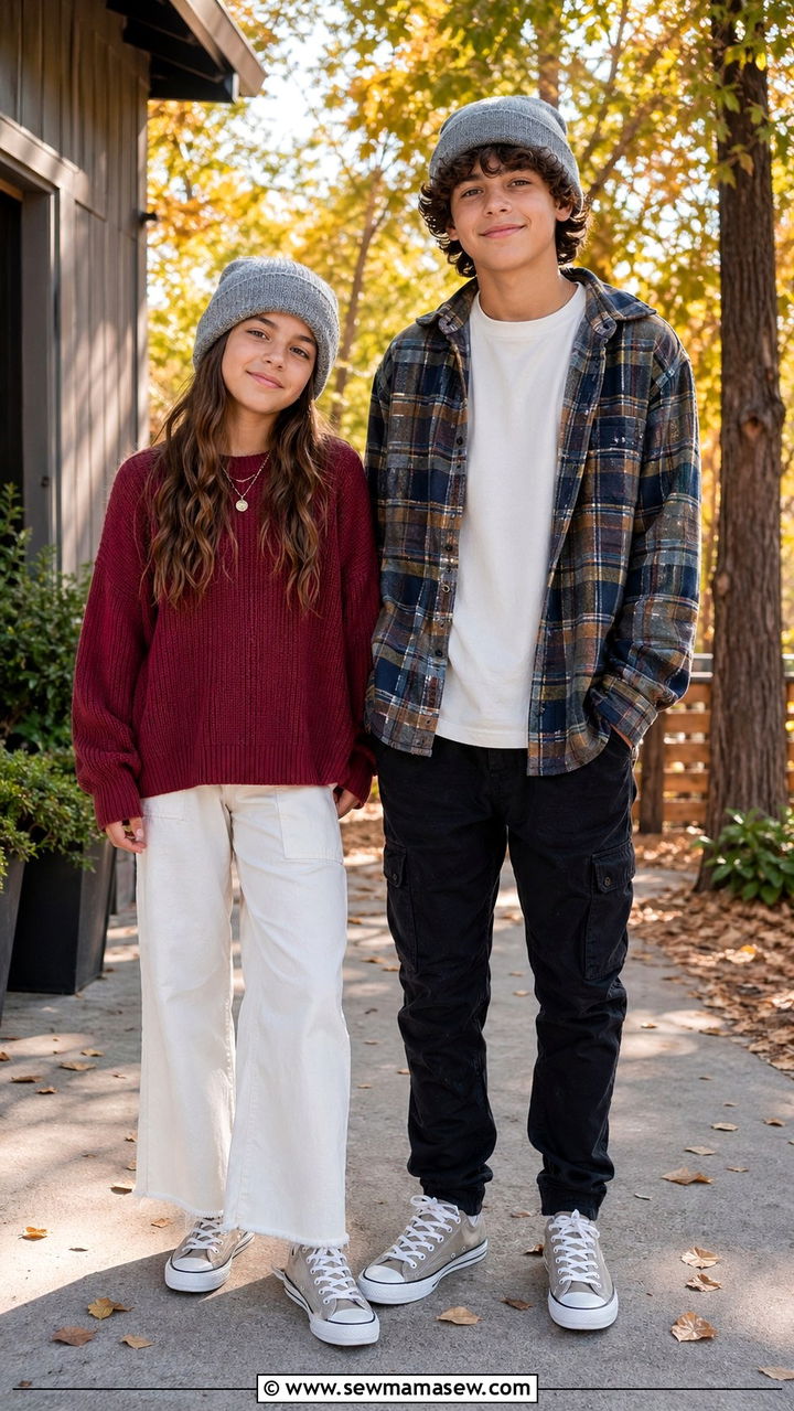 Sibling Outfits with Coordinated Accessories Only - 30 Sibling photoshoot outfit ideas
