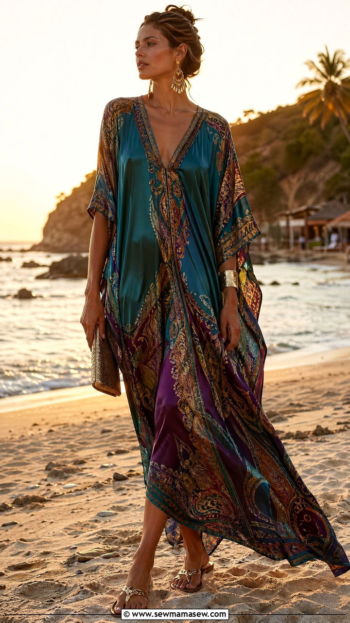 Silk Caftan Outfit Tall Women Beach - 35 Tall women summer outfit ideas