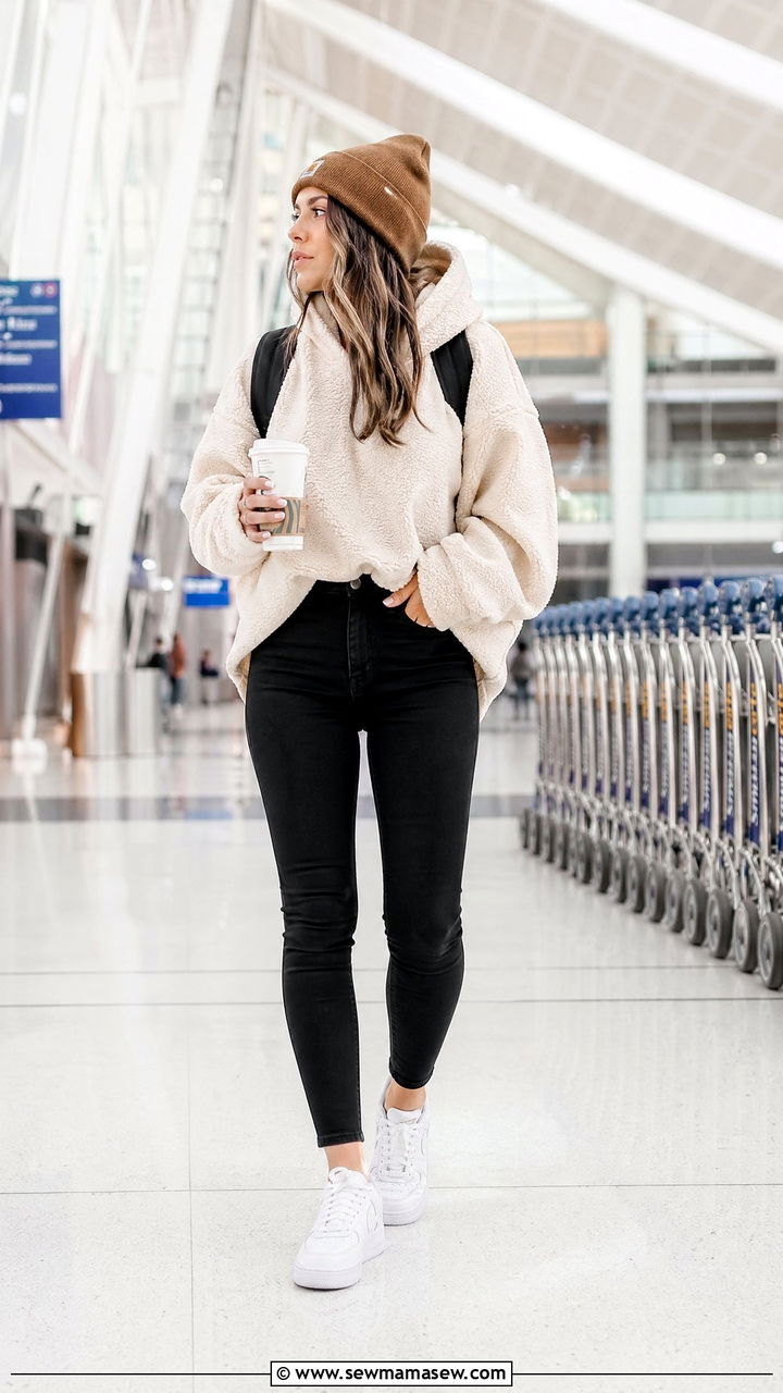 Skinny jeans with hoodie outfit - 35 skinny jeans outfit ideas