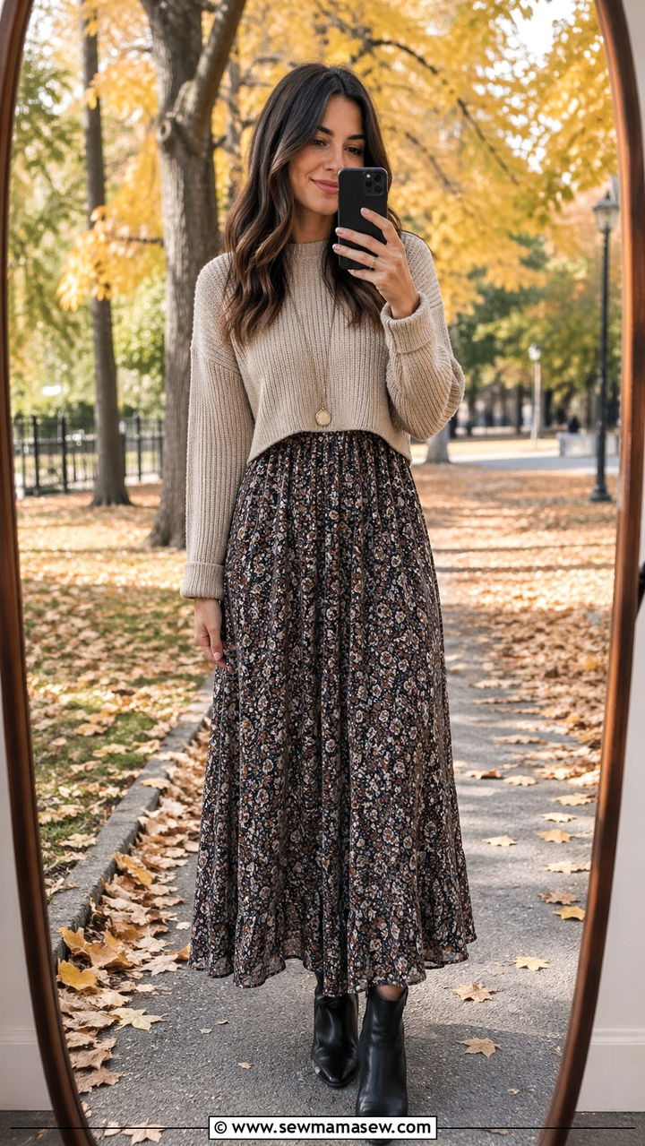 Sleeveless maxi dress with a cropped sweater layered over top - 30 Sleeveless maxi dress outfit ideas