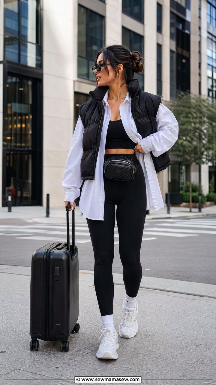Solo Travel Athleisure Outfit - 35 Solo travel outfit ideas