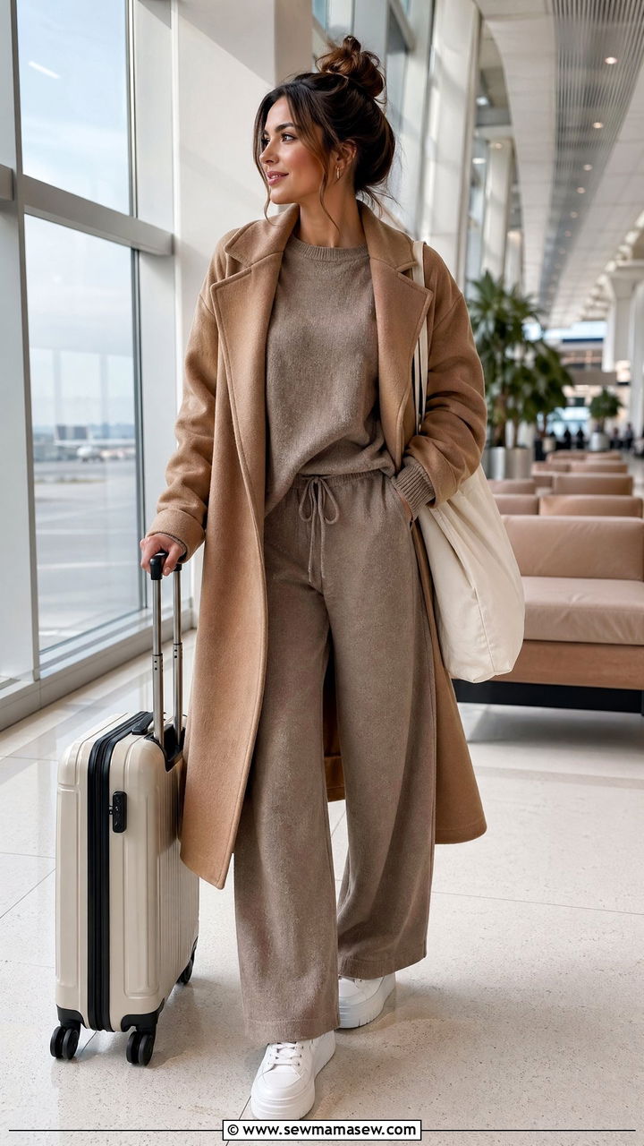 Solo Travel Co ord Set Outfit - 35 Solo travel outfit ideas