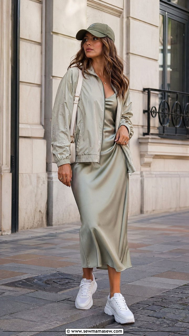 Sporty Chic Spring Outfit With Dress - 35 spring chic outfit ideas