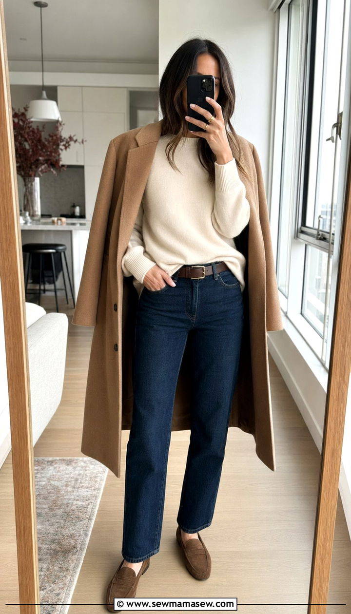 Straight Leg Dark Jeans Outfit - 35 Old money wardrobe essentials
