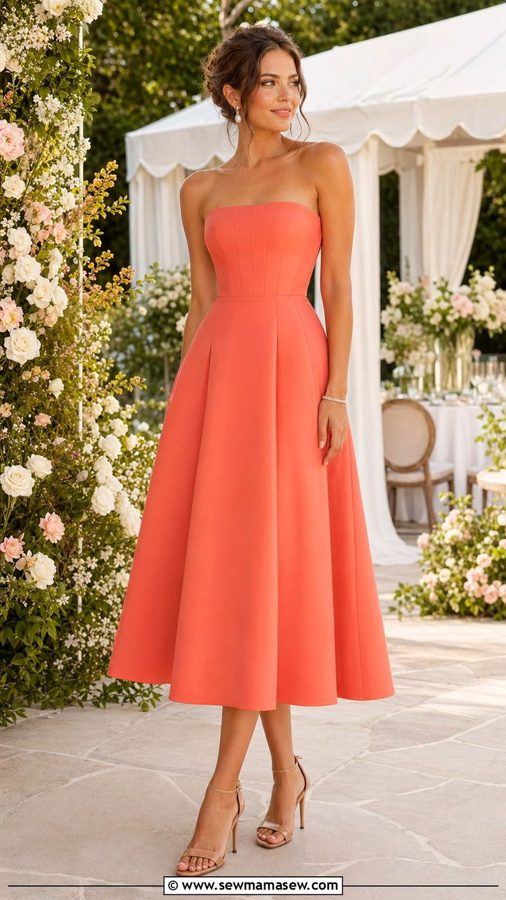 Strapless Dress Wedding Guest Outfit Long Torso - 30 wedding guest outfits for long torso women