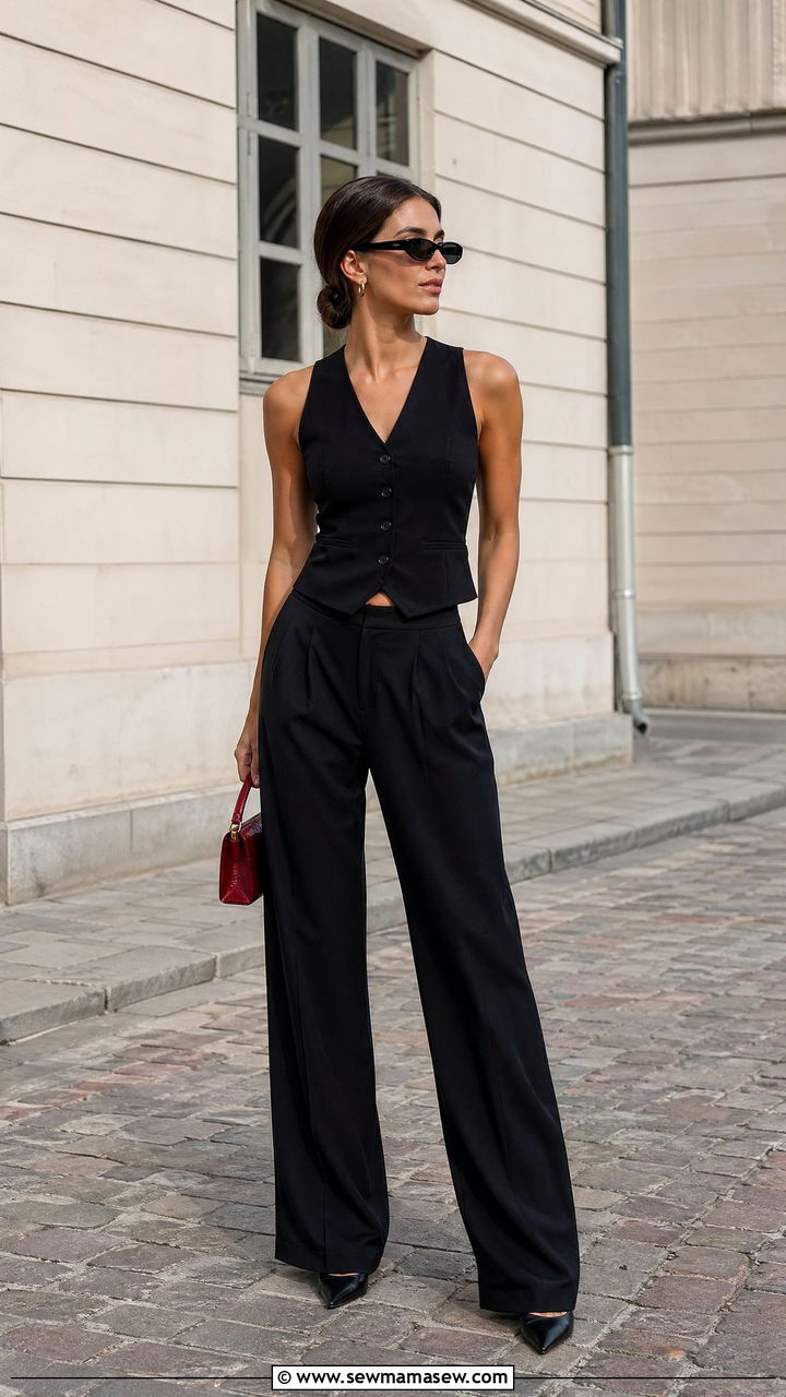 Suit Vest And Matching Trousers Copenhagen Outfit - 35 Copenhagen outfits ideas
