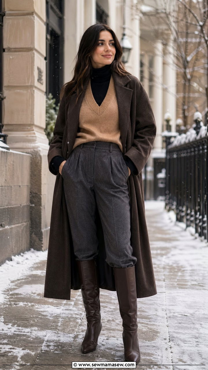 Sweater Vest Over A Turtleneck - 35 Sweater vest outfit ideas