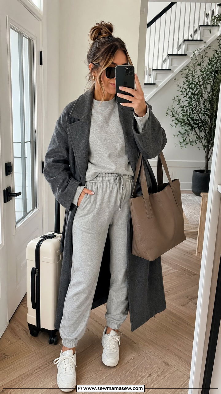 Sweatshirt with Joggers Outfit - 35 casual outfit ideas for women