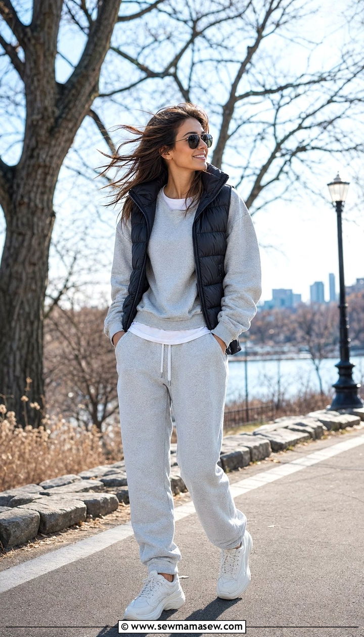 Sweatsuit outfit for a windy day - 30 windy day outfits casual