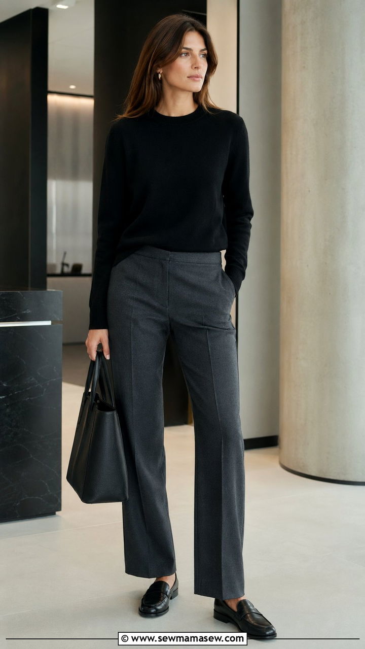 Tailored Trousers Outfit - 35 Old money wardrobe essentials