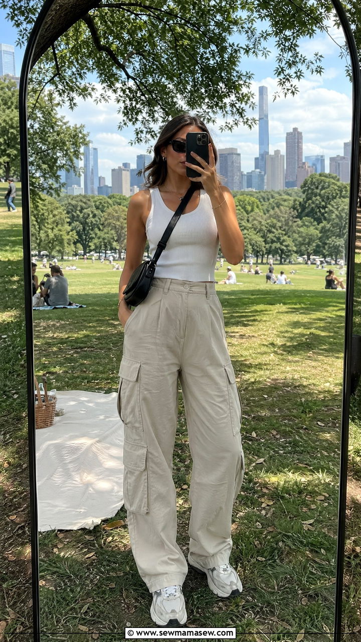 Tank Top With Cargo Pants - 35 What to wear for a summer picnic