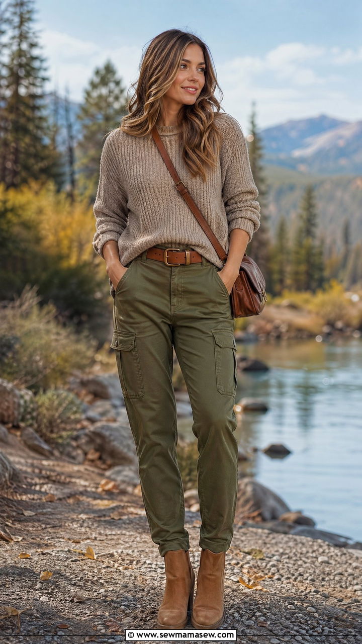 Taupe and Olive Green Outfit - 35 Taupe outfit ideas