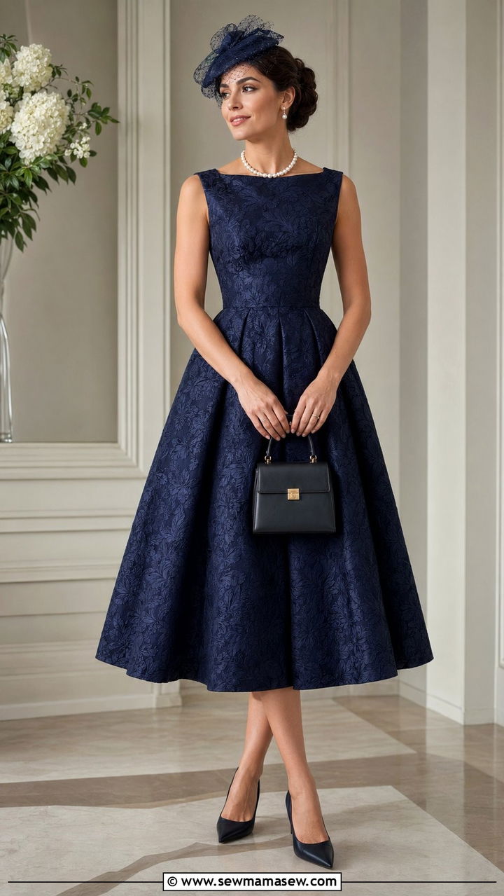 Tea Length Formal Dress - 30 Black tie wedding guest outfit ideas