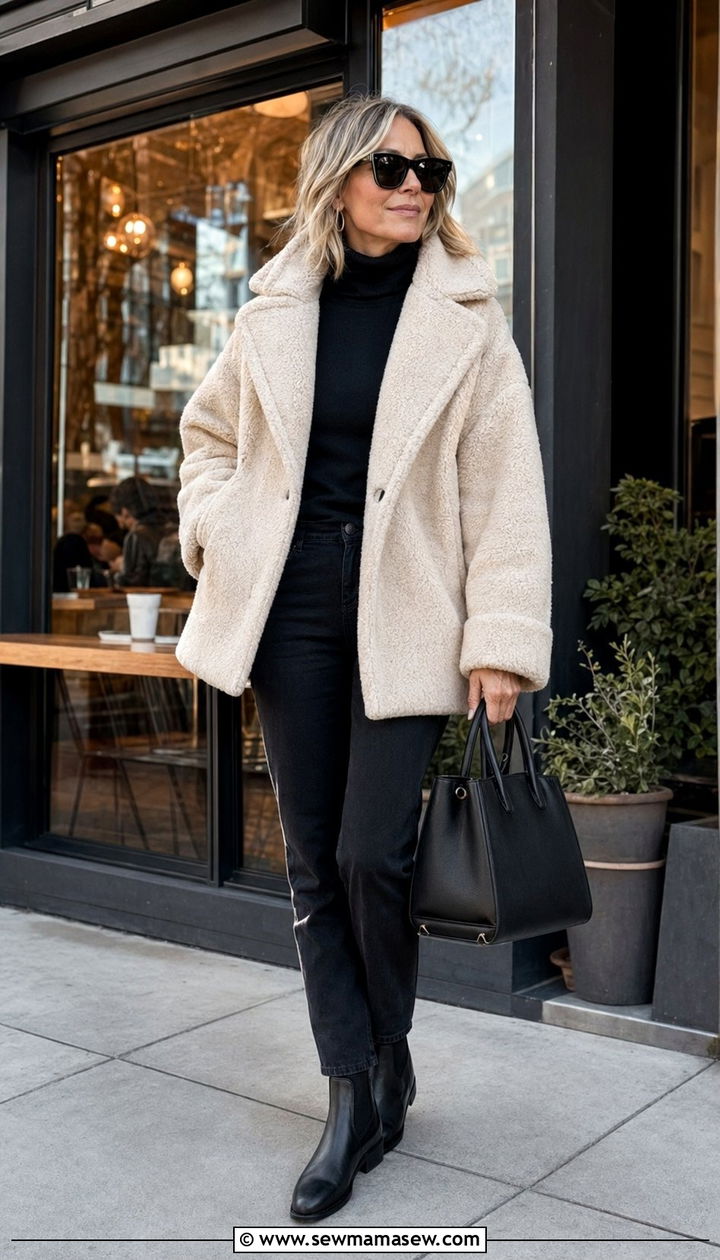 Teddy Jacket Outfit Women Over 40 - 30 Best jackets for women over 40