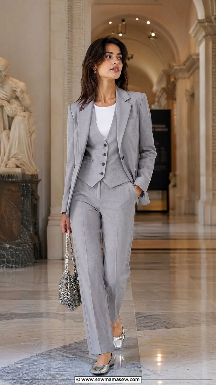 Three piece suit for women - 35 Women's suit outfit ideas