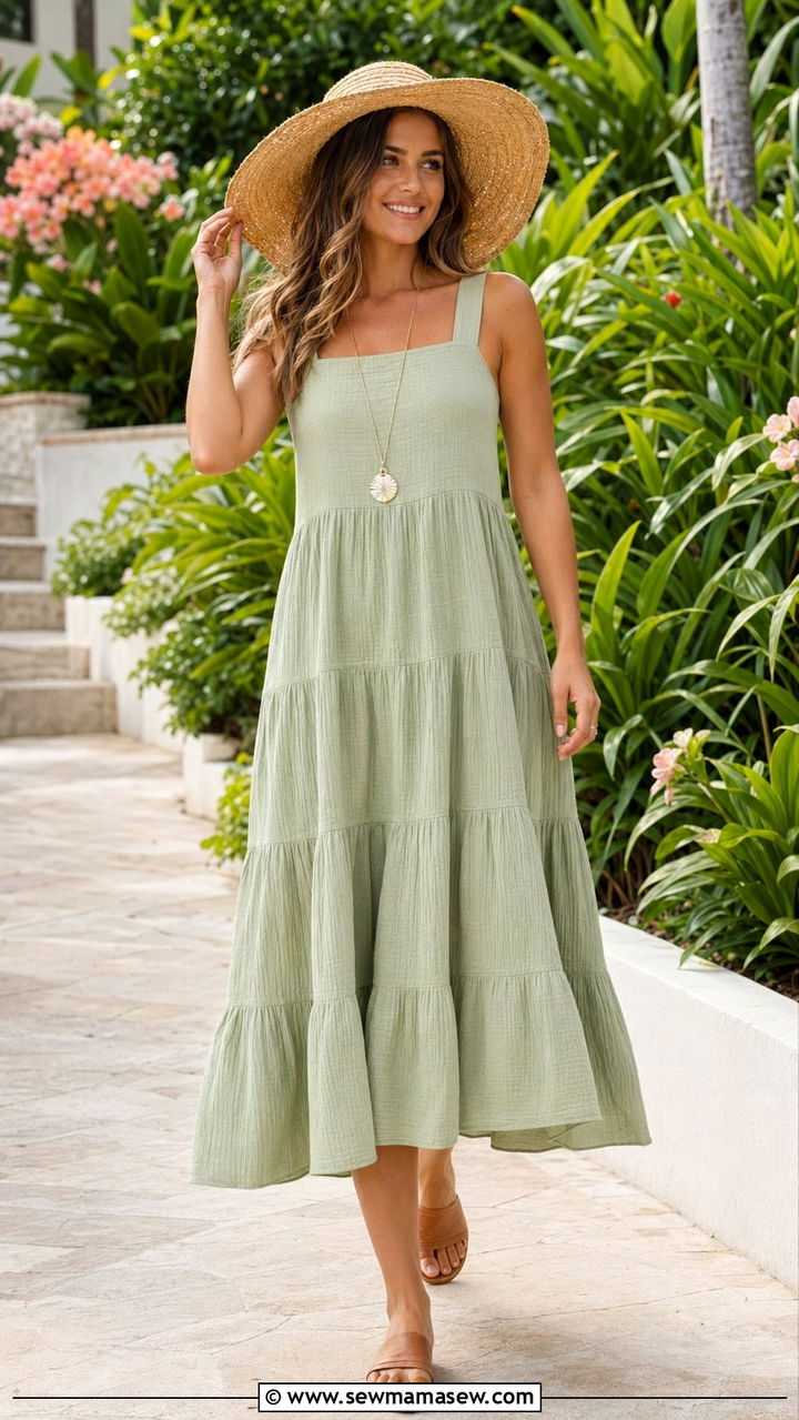 Tiered Sundress Resort Outfit - 35 resort outfit ideas for women