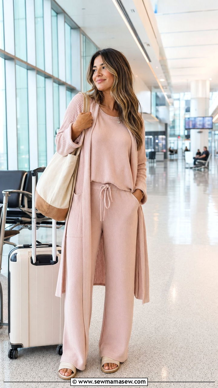 Travel Day Lounge Set for Punta Cana Flight Home - 35 Punta Cana vacation outfit ideas