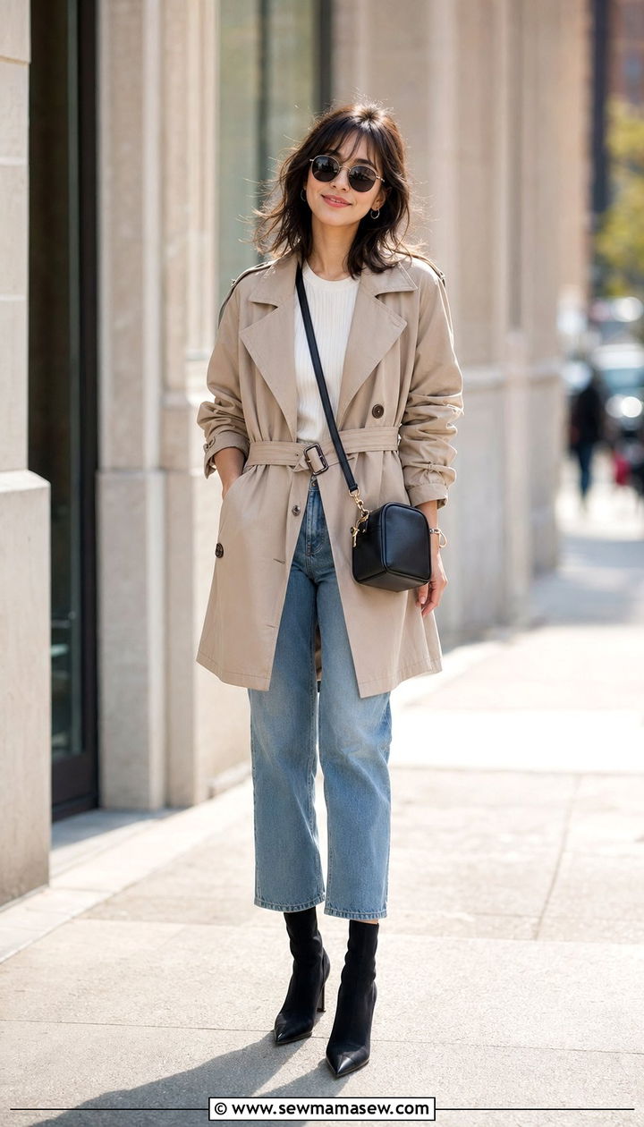 Trench coat outfit for petite women - 35 Petite outfit ideas hacks
