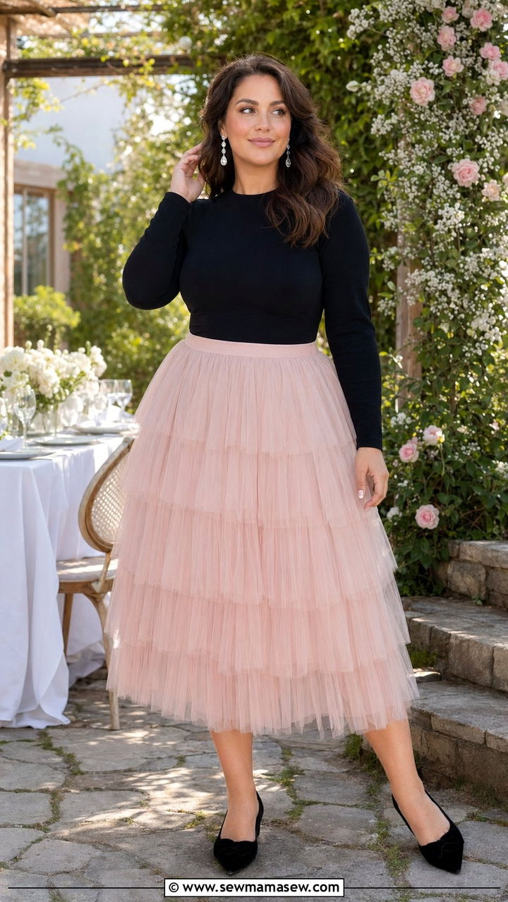 Tulle Skirt Outfit for Curvy Women - 30 Best skirts for curvy women