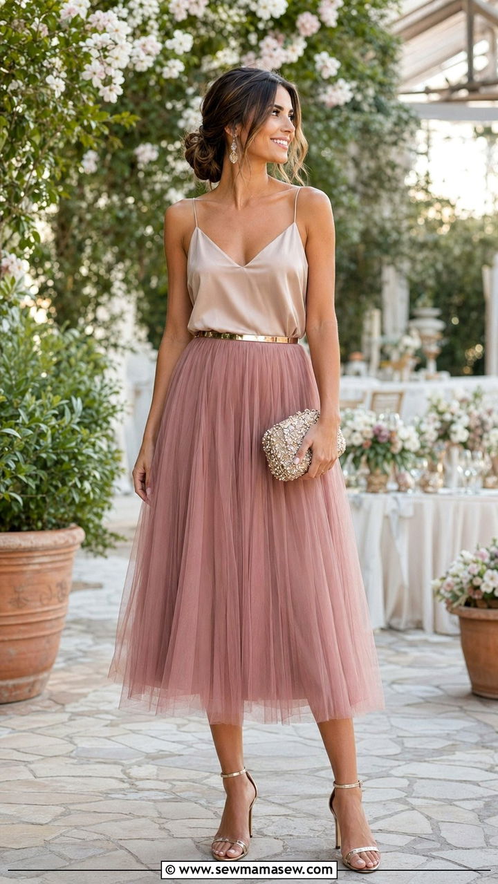 Tulle Skirt Wedding Guest Outfit - 30 wedding guest outfits inspo
